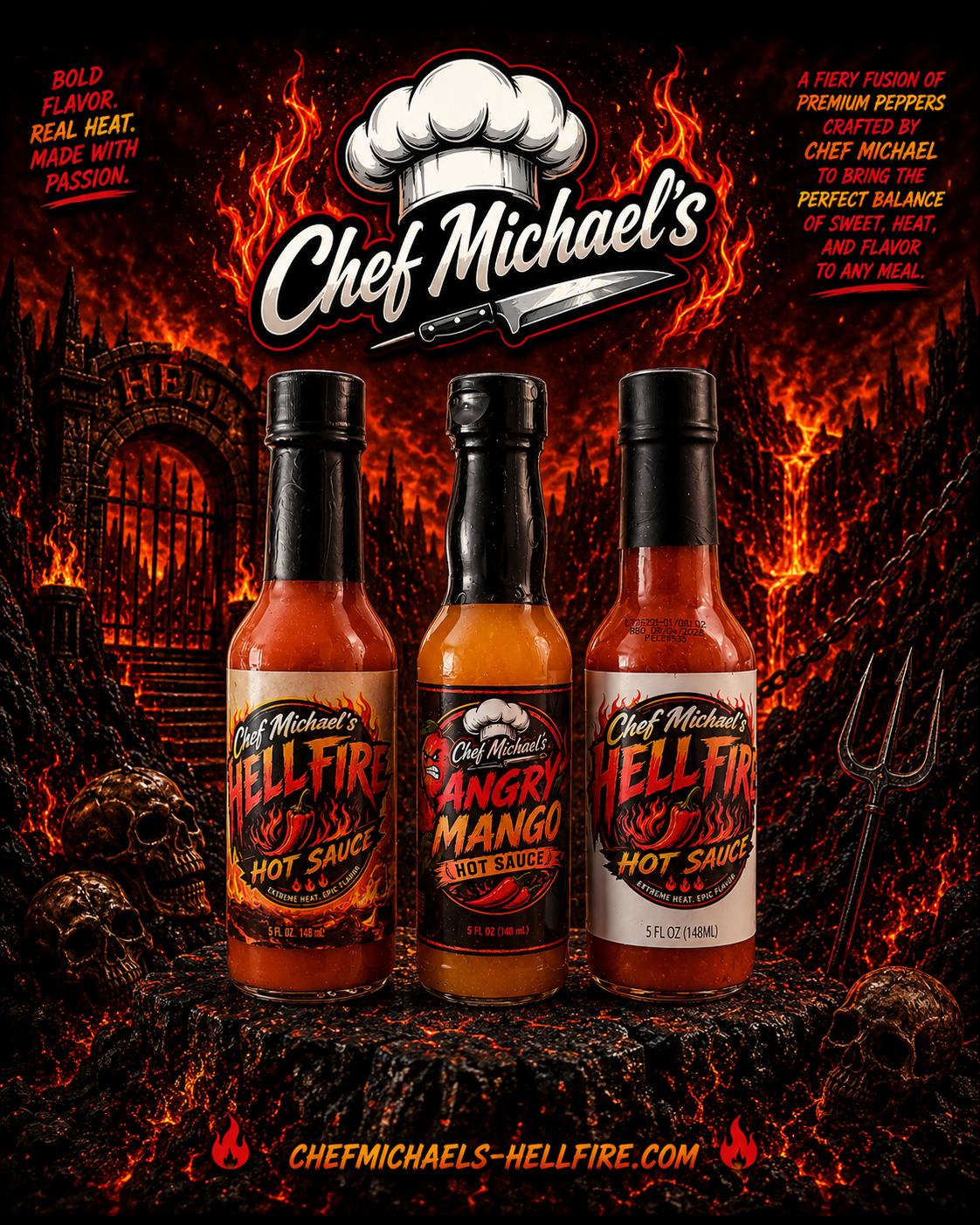 Unholy Trinity Hot Sauce Pack